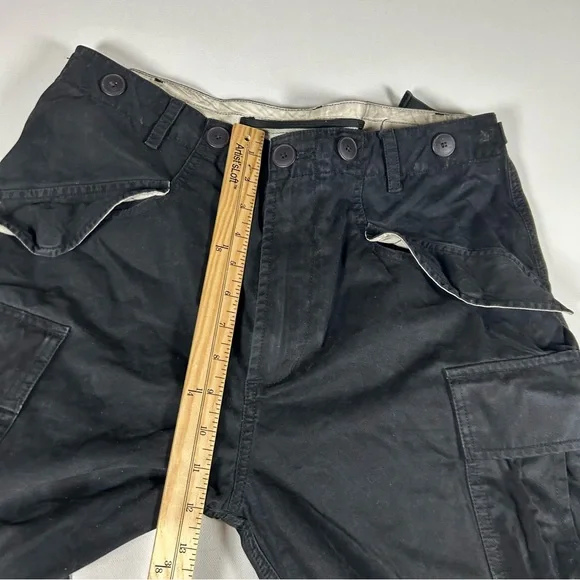 Maharishi Mens Medium (32x29) Black Cargo Buckle Strap Military Tactical Pants